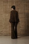 Mutedance 25 Spring/Summer Silk/Printed Trousers MD-MD25SS127-BROWN